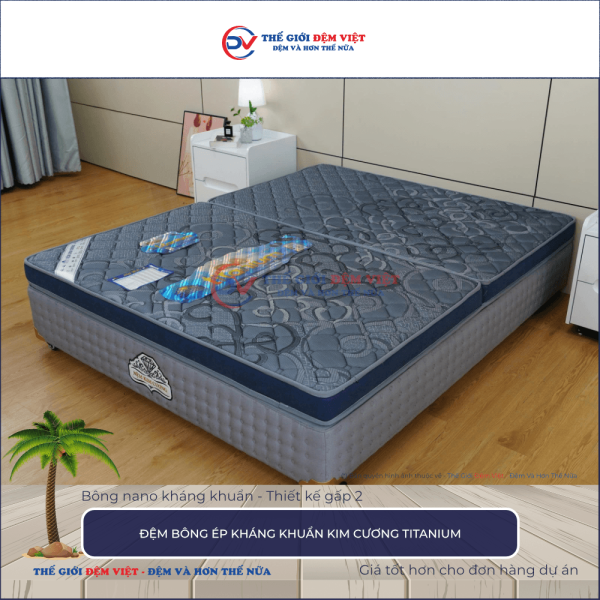 Đệm bông ép Kim Cương Titanium